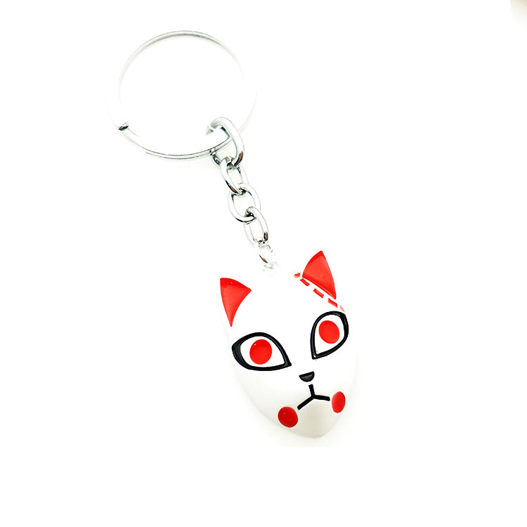 Wholesale Demon Slayer Peripherals: Makoto Kitsune Small Mask Keychain